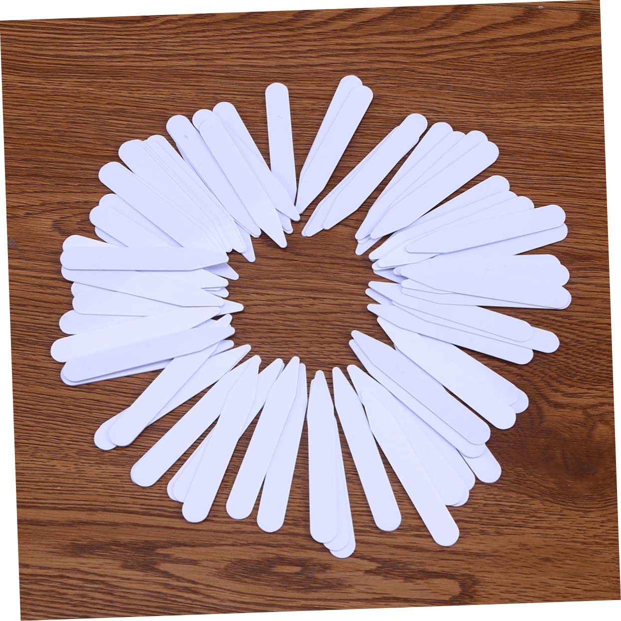 TENDYCOCO 600 Pcs Collar Bone Collared Pan Pin Shirt Inserts Dancing Pole Brace Addams Neck Bone Folder Collar Sticks Collar Supports for Men Shirts Tab Nylon Collar