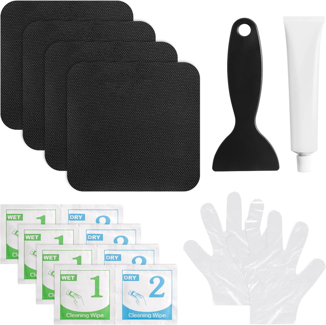 Hpoypmir Trampoline Patch Repair Kits, 4 Pack 5"X 5