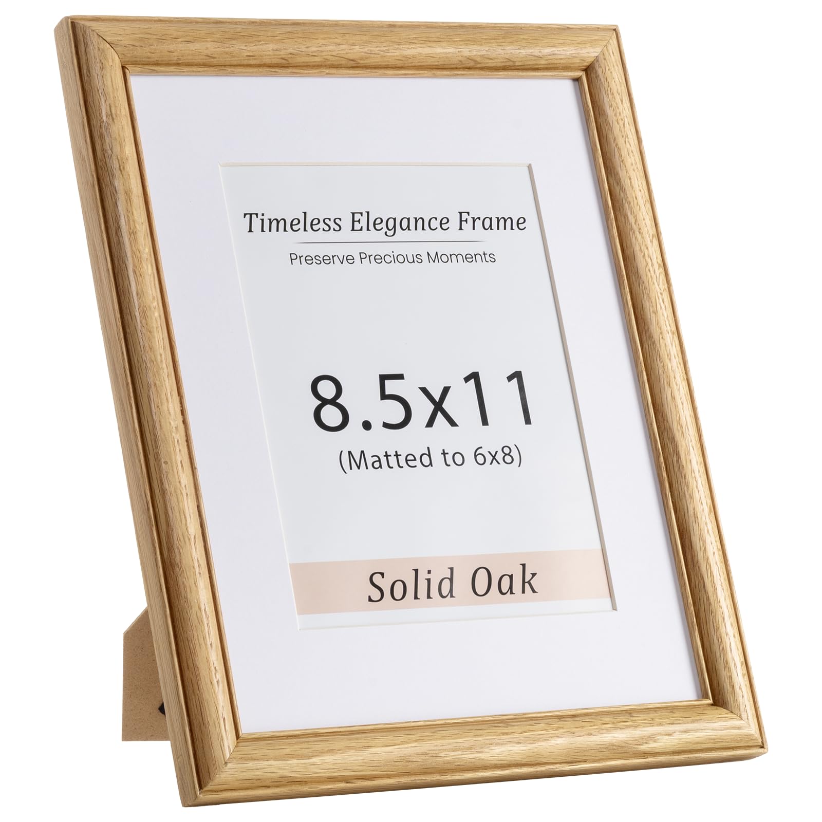 Americanflat 11x16 Graduation Frame - Holds 8.5x11 Diploma & Tassel, Shatter-Resistant Glass, Dark Oak - View #5