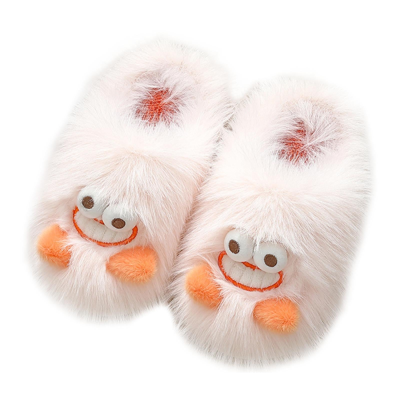 CALANDISMonsters Slippers Winter Warm Funny Home Slippers for Bedroom Office Bedroom Pink 38 to 39 | Slippers | Womens Shoes