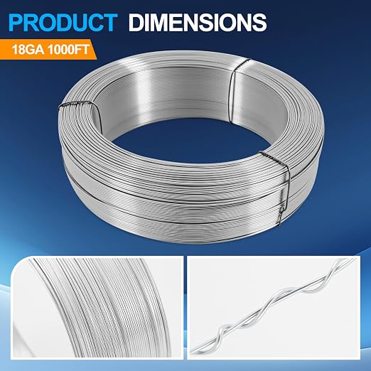 Alambre galvanizado calibre 18 x 1000 pies en rollo miniatura 2
