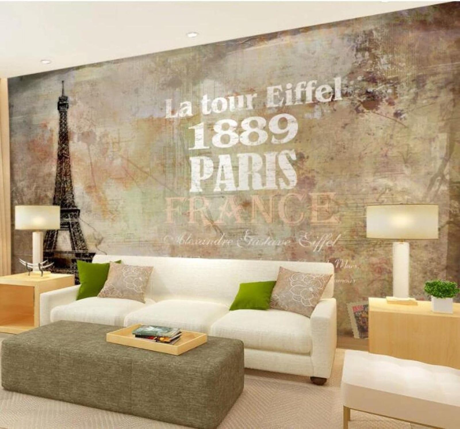 XLMING Vintage Architecture Art Café Restaurant 3D Wallpaper Luxury Home Dining Decor Paste Sofa Living Room The Wall for Bedroom Mural-250cm×170cm