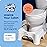 Squatty Potty Original Toilet Stool 2.0 Base 7, White, 1 Count
