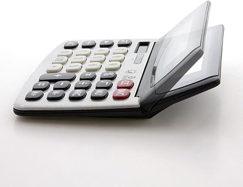 Miniatura 4 de BAZIC Calculadora de escritorio de doble potencia de 12 dígitos con pantalla ajustable (caja de 12) (3012-12)