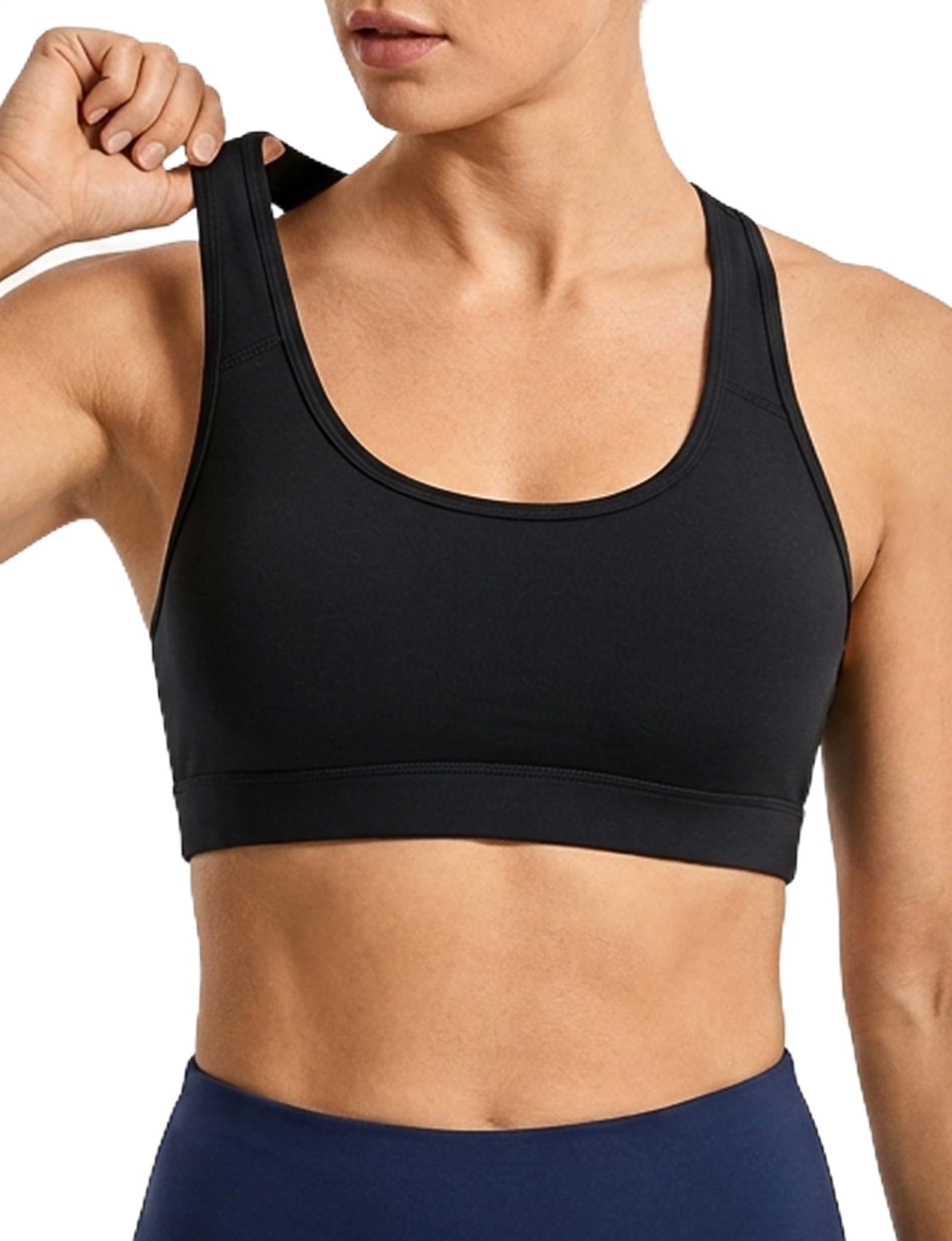 Buauty Sports Bras for Women, Medium Impact Support Sports Bra Push Up Workout Built in Bra Running Yoga