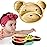 Bamboo Plates for Kids - Baby & Toddler Plates with Suction for Feeding & Weaning, Eco-Friendly Bear Design Promotes Self-Feeding, Ideal for Busy Moms & Dads, Sturdy & BPA-Free (Mint)