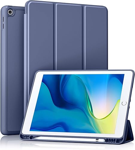 Miniatura 12 de Akkerds - Funda para iPad 10.2 2020, iPad 8ª generación/2019, iPad 7ª generación, con soporte para lápiz. Funda protectora premium con parte trasera
