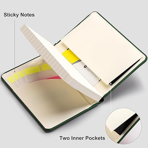 Miniatura 7 de RETTACY Cuaderno de bolsillo, paquete de 2, mini cuaderno rayado A6 con 160 páginas numeradas por paquete, tamaño pequeño de 3.5 x 5.5 pulgadas,
