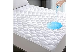 Lunsing Full Size Waterproof Mattress Pad - Breathable and Noiseless