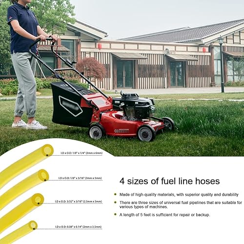 Miniatura 2 de Manguera de líneas de combustible de 20 pies, 4 tamaños, bombilla de imprimación a presión, filtro de combustible Pouland para Echo Zama Stihl