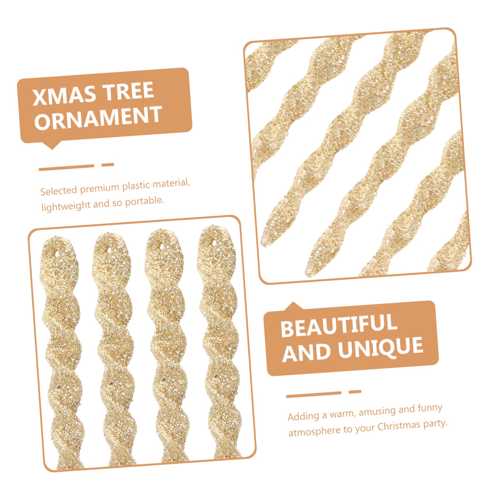TOPBATHY Weihnachtstrofen 300 STK Zwiebel-Pulver- -Schnee-Nadel Weihnachtsschmuck Zum Aufhängen Weihnachtsschmuck Aus Eiszapfen Weihnachtsbaum-anhänger Eiszapfen Ornament Christbaumschmuck Plastik