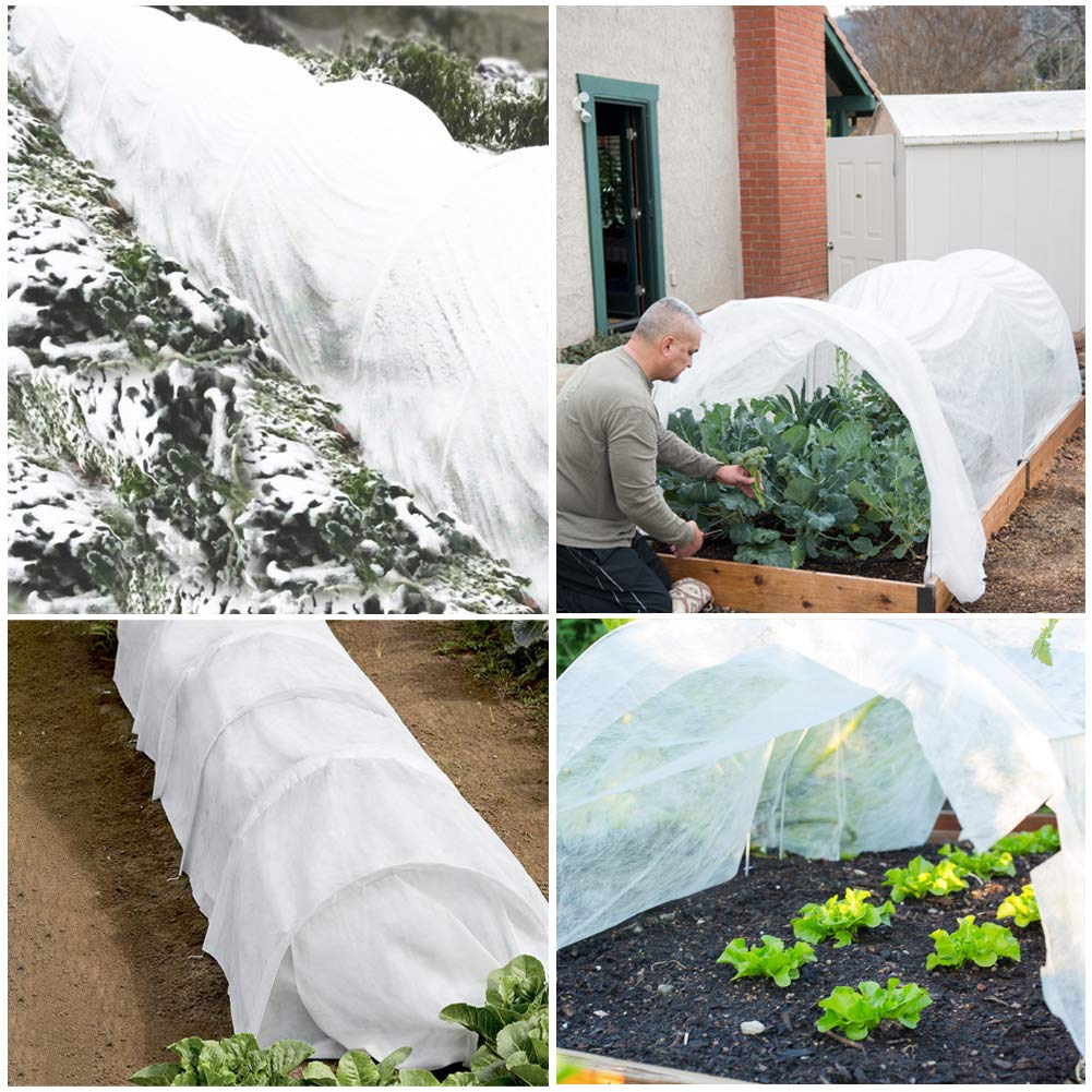 Plant Covers Freeze Protection, 10FTX33FT Frost Cloth Plant Cover ...