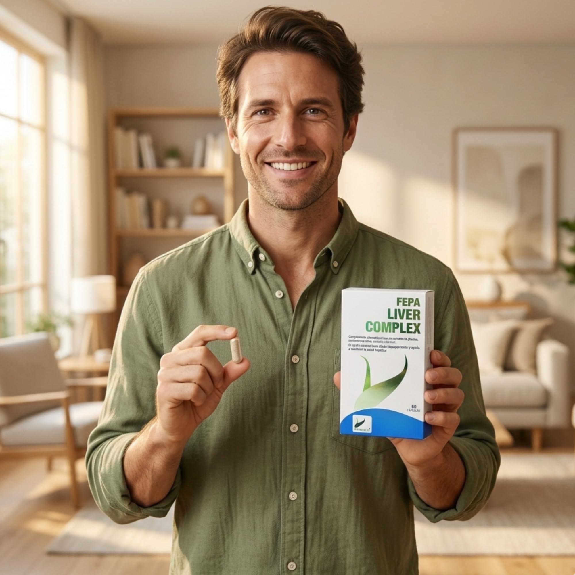 FEPA Liver Complex – 60 Cápsulas Pack de 2 – Cardo Mariano, Alcachofa y Diente de León con Aminoácidos y Vitaminas B – Complemento Alimenticio – Apoya el Bienestar Digestivo y Metabolismo – Fepadiet