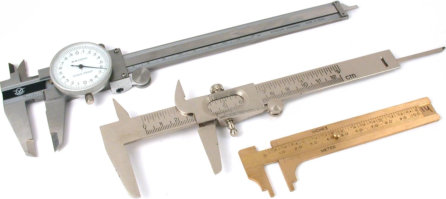 3 Vernier Dial Calipers Millimeter Gauge Measuring Tool