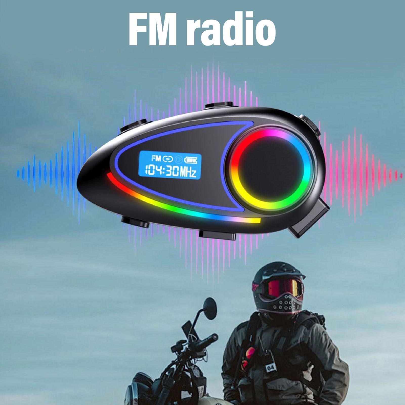 Naroote Casco Bluetooth con Altoparlante da 40mm