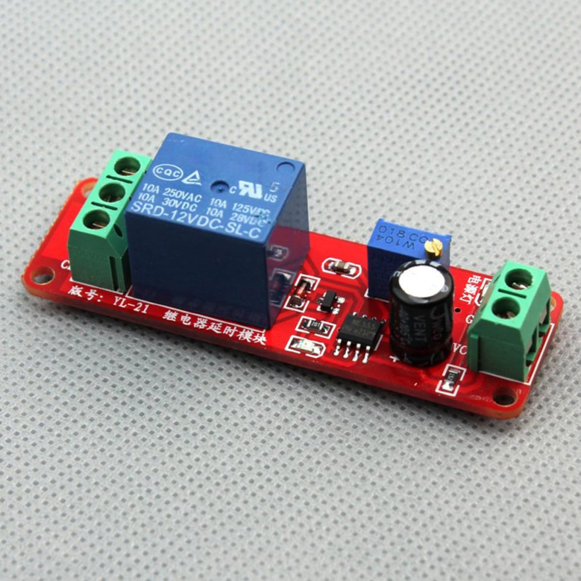 2pcs Dc12v Timer Relay Module for Automotive Electrical Systems, Adjustable Timing Delay Switch with Precise Control Over Time Intervals, Suitable for Multiple Projects, Plastic