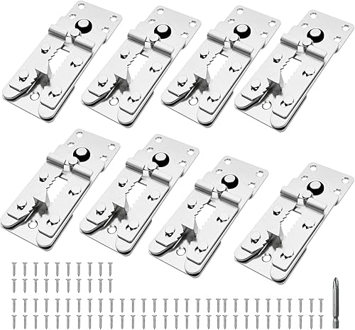 Miniatura 17 de Paquete de 2 tornillos conectores seccionales de sofá, conectores de sofá resistentes para seccionales, abrazaderas de sofá para hacer estancias