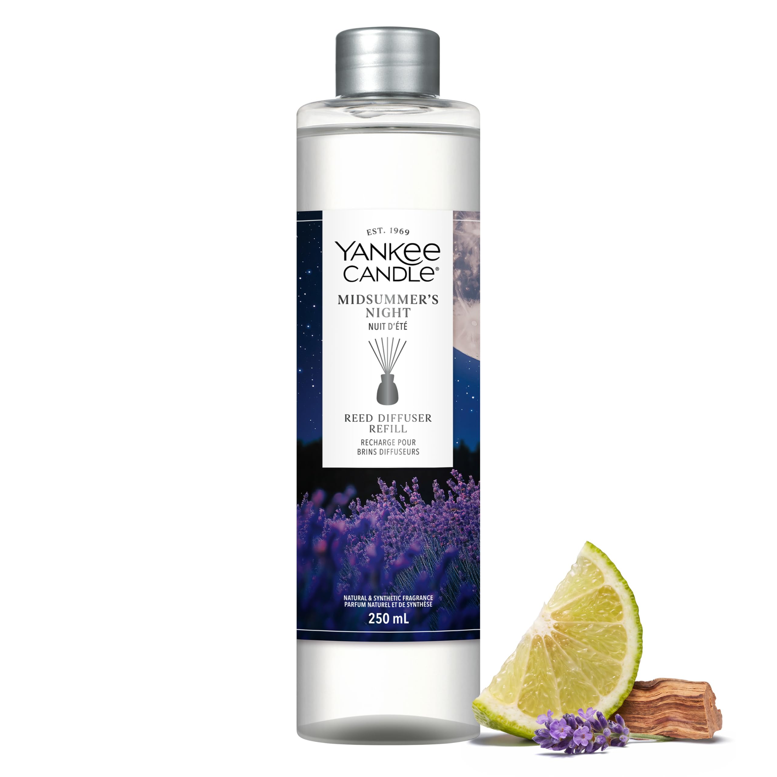 Yankee Candle Reed Diffuser Refill | Midsummer Night | For Small to Medium Spaces | Up to 10 Weeks of Fragrance