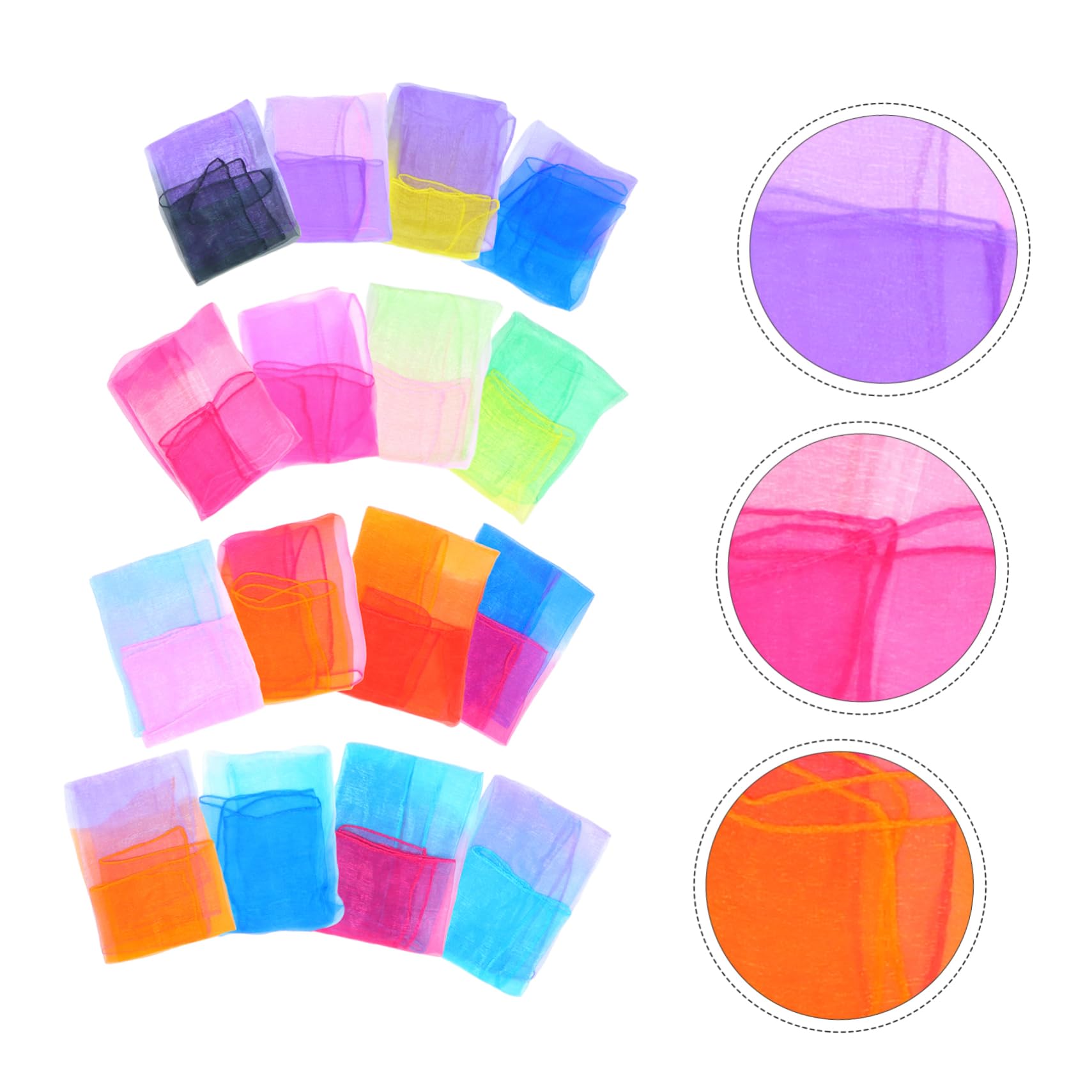 Écharpe Dégradée pour Garçon et Filles Confortable et Légère en Velours 30 Pièces, Foulard Créatif pour Danse et Maternelle Couleur Aléatoire