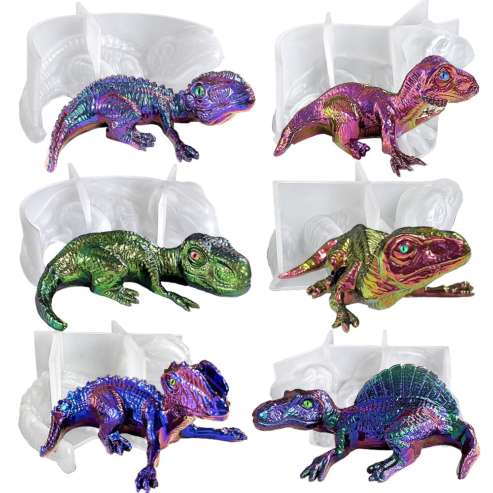 Aazon.co: HyzaPhix 3D Dinosaur Silicone Olds For Epoxy Resin, Dino
