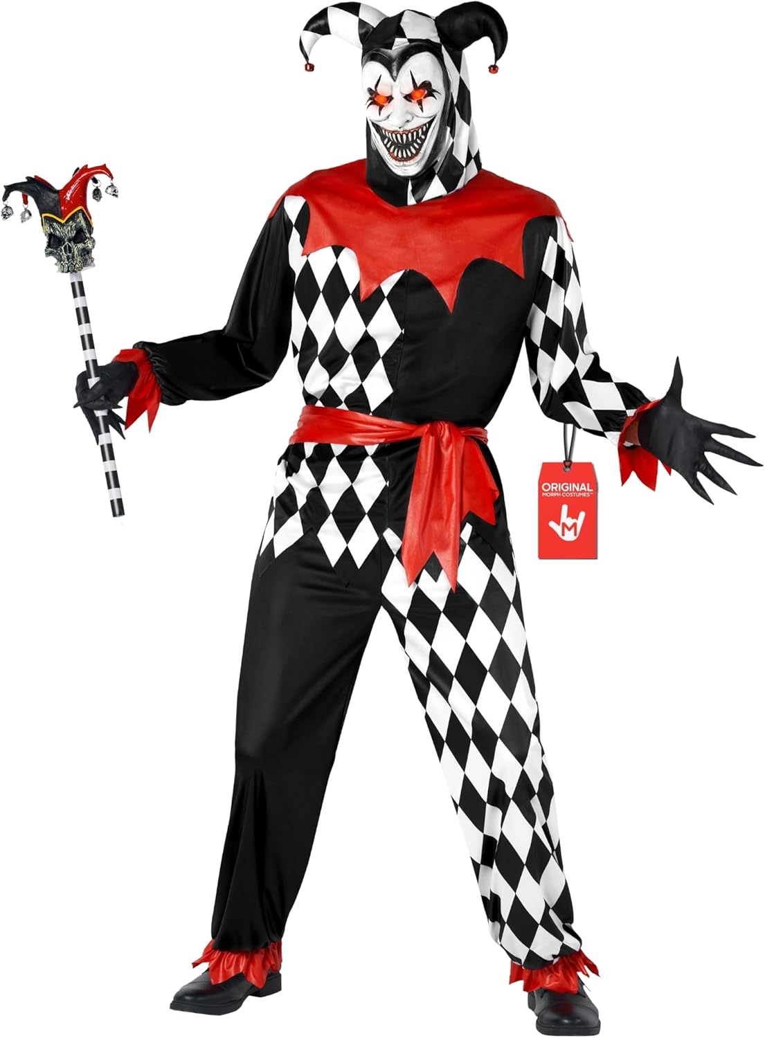 Morph Evil Jester Costume Men, Adult Jester Costume, Scary Halloween Costumes, Halloween Costumes For Men