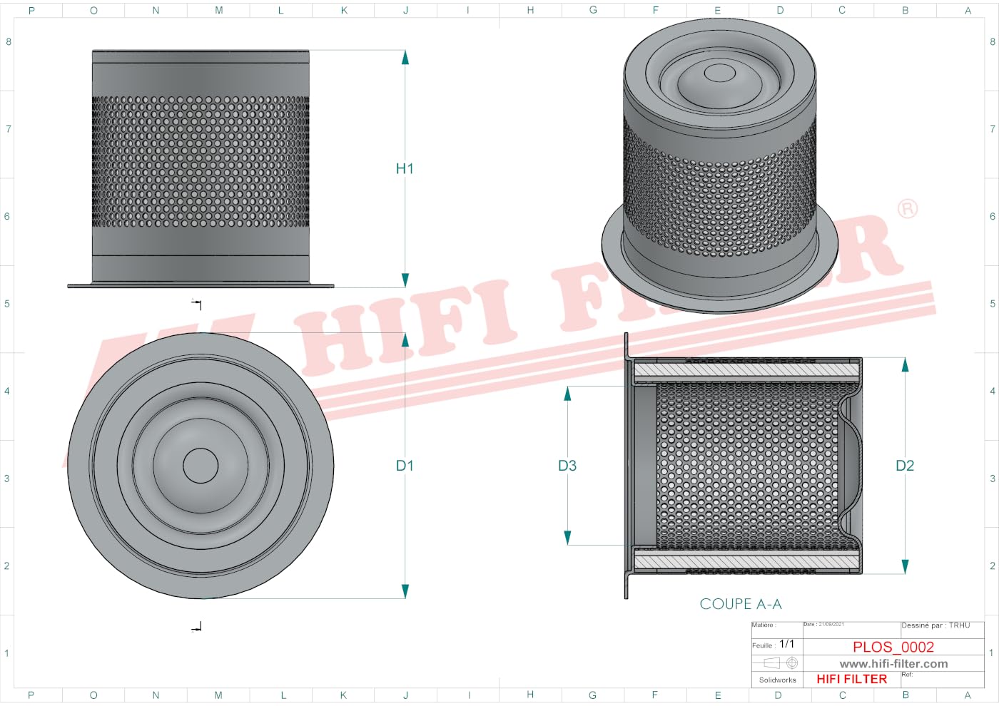 HIFI FILTER LUFT/ÖL ABSCHEIDER OS 5049 kompatibel mit SAO 57180, LE9020X