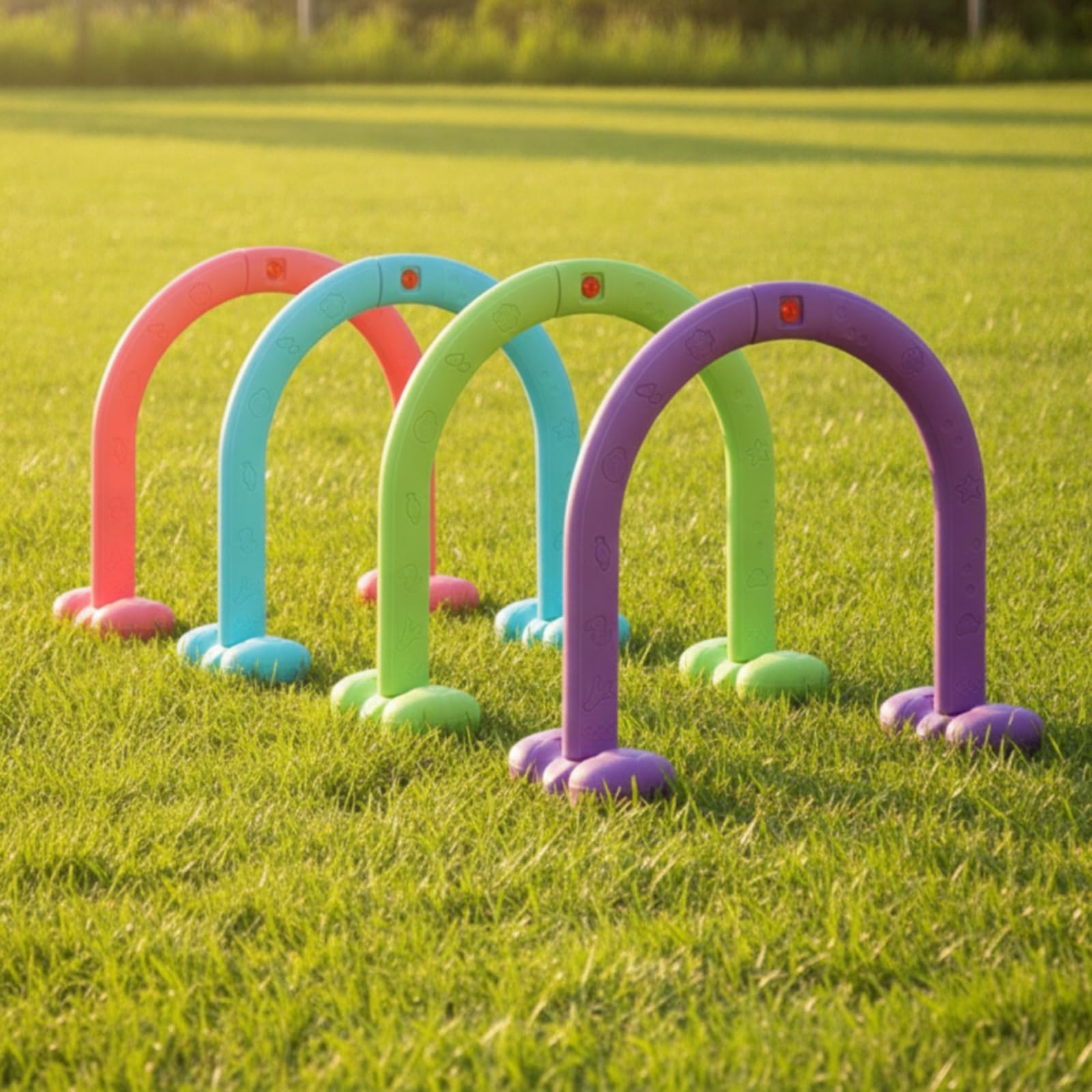 4 Pezzi Arco Gioco Durevoli, Upgrade Set di 4 Pezzi per Tunneling Colori Asilo
