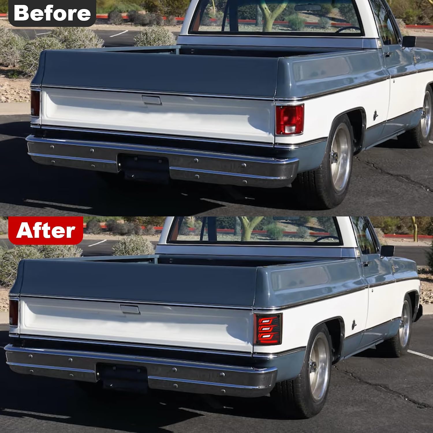 Tail Lights Compatible with 1973-1987 Chevy C10 & GMC tail lights Turn Signal Lights Brake Lights Running Lights Reverse Lights Tail Lamps Driver and Passinger Side