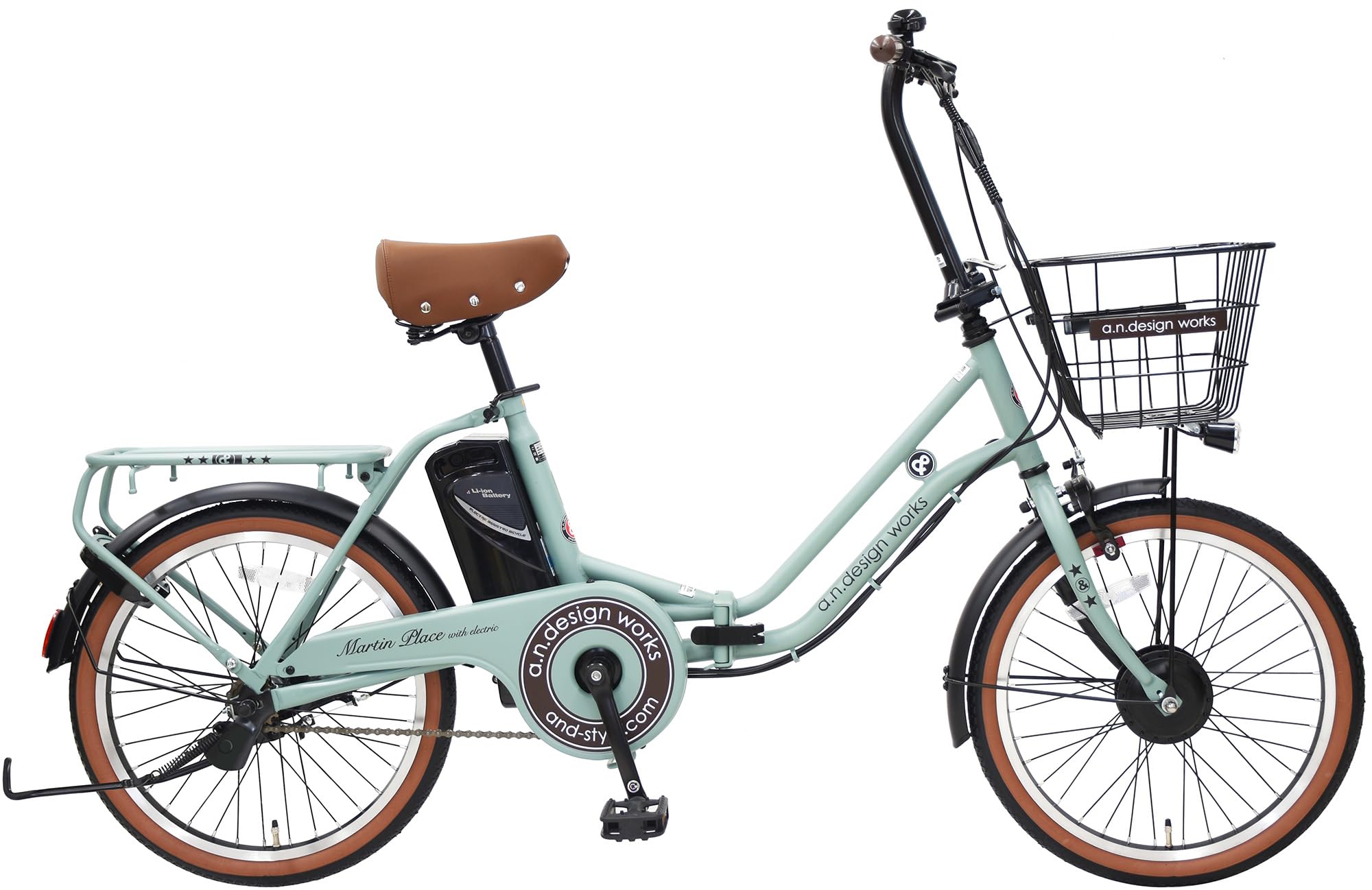 Amazon | a.n.design works FHe-20 ライトターコイズ 電動アシスト