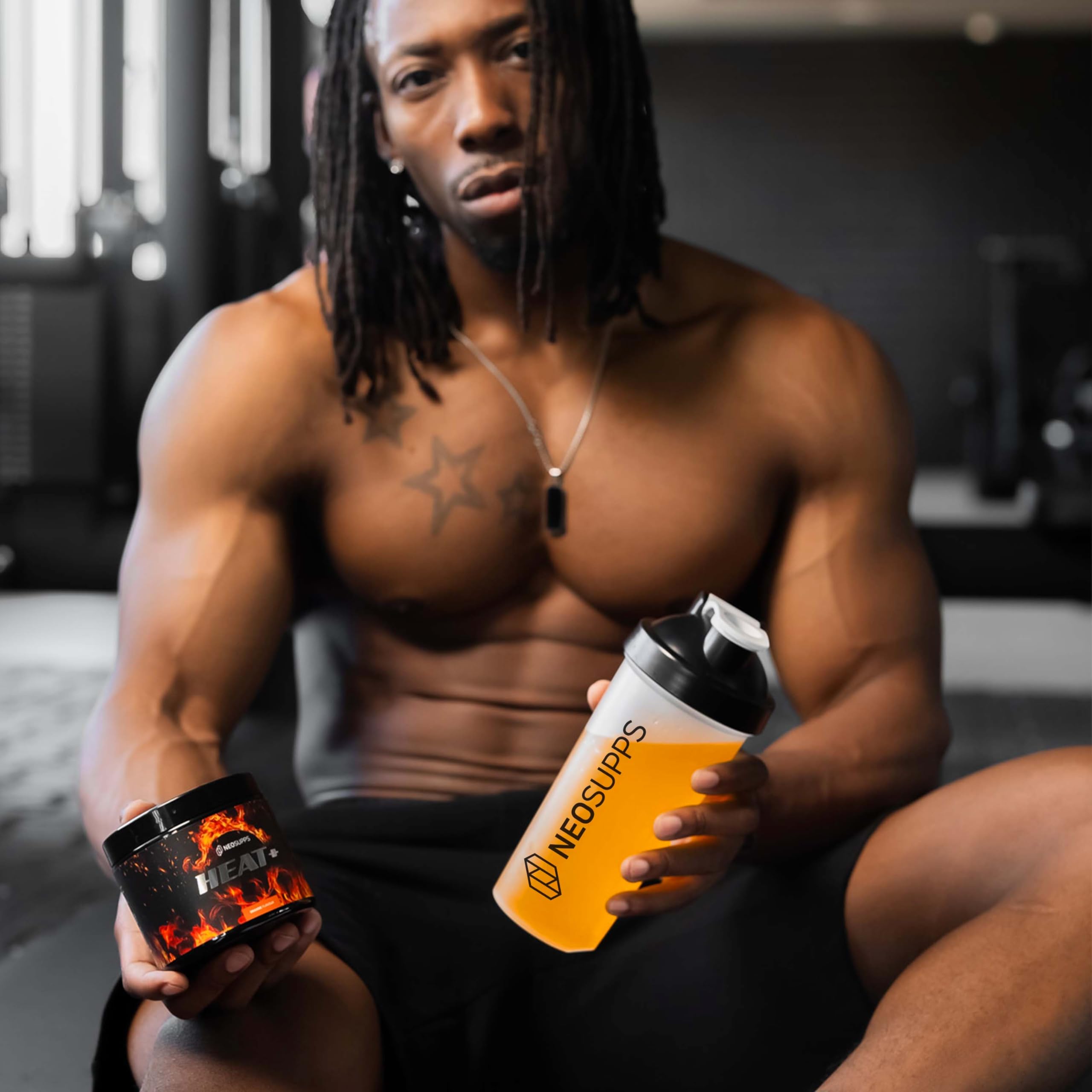 Neosupps Heat+ Diät-Support 240g, zur Anregung des Stoffwechsels & Fettverbrennung, L-Carnitin L-Tartrat Koffein, verbessert Konzentration & Fokus, Erhöht den Energieverbrauch, Vegan, 40 Portionen
