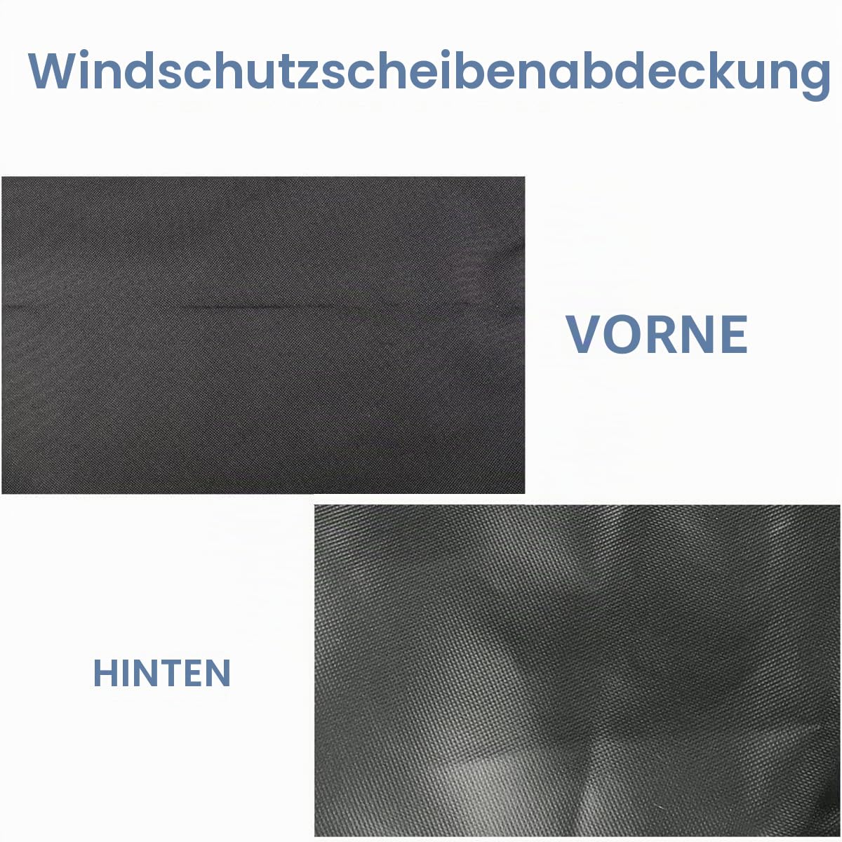 PACEWALKER Frontscheibenabdeckung Ducato Wohnmobil Außen, 600D Oxford Thermomatte mit PVC Schicht, Sonnenschutz Windschutzscheibe für FIAT Ducato/Peugeot Boxer/Citroën Jumper 2006-2014 (Schwarz)