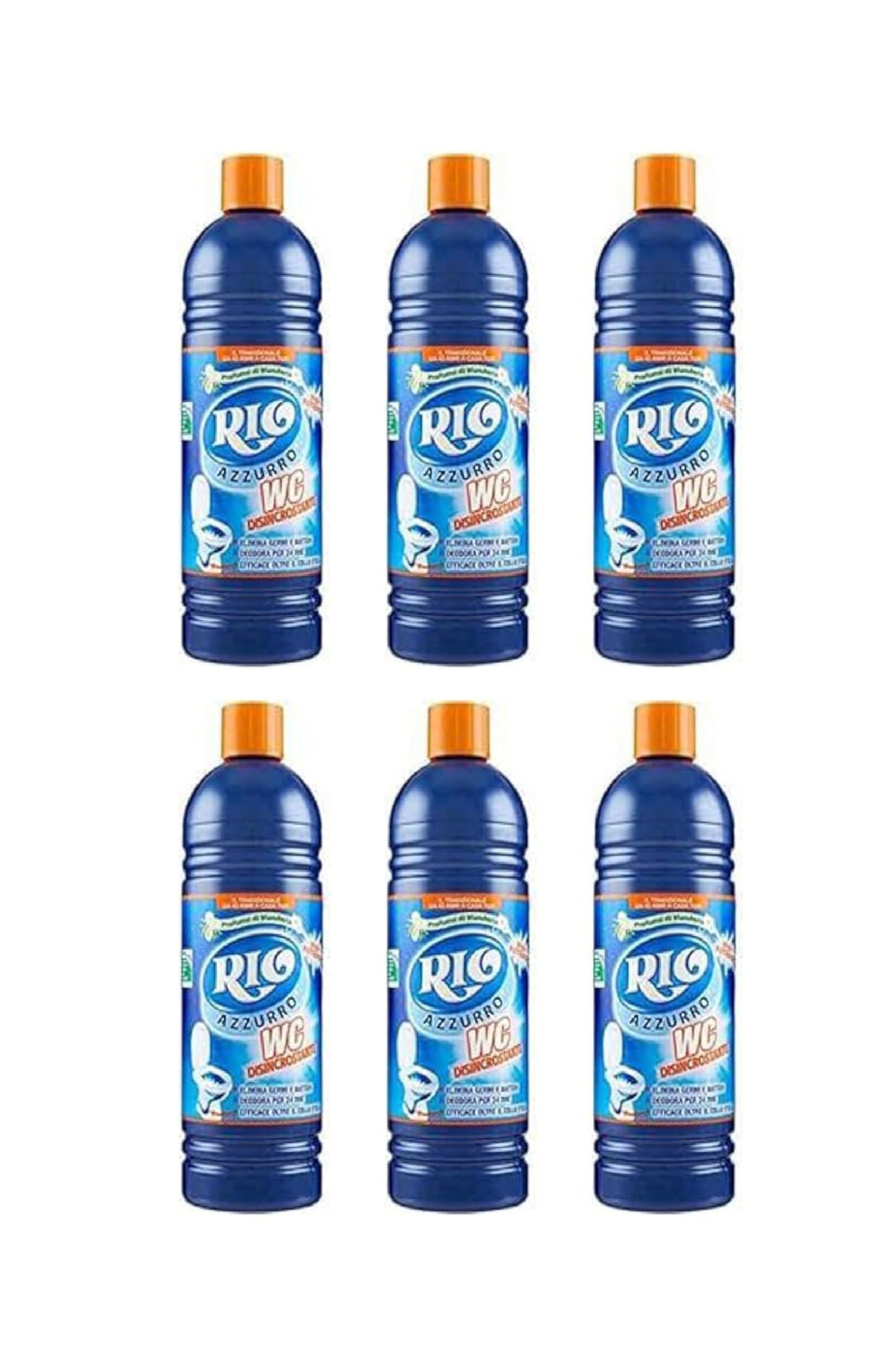 Rio Azzurro Wc Disincrostante 750 ml Confezione Da 6 Pezzi