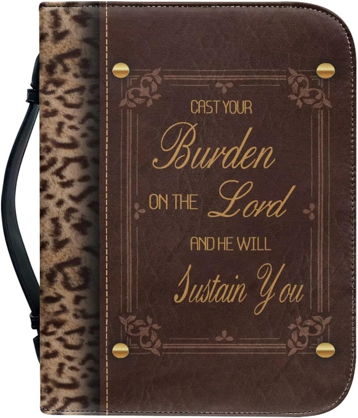 Bible Cover Case for Women Men Large Size Bible Handbag With Handle Bible Carrying Case Size M-2XL