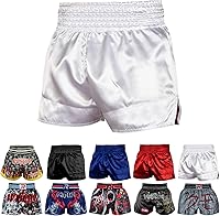 Vista 1 de ROAR-INT - Shorts de Muay Thai para MMA, gimnasio, boxeo, lucha, pantalones cortos de kickboxing, equipo de artes marciales