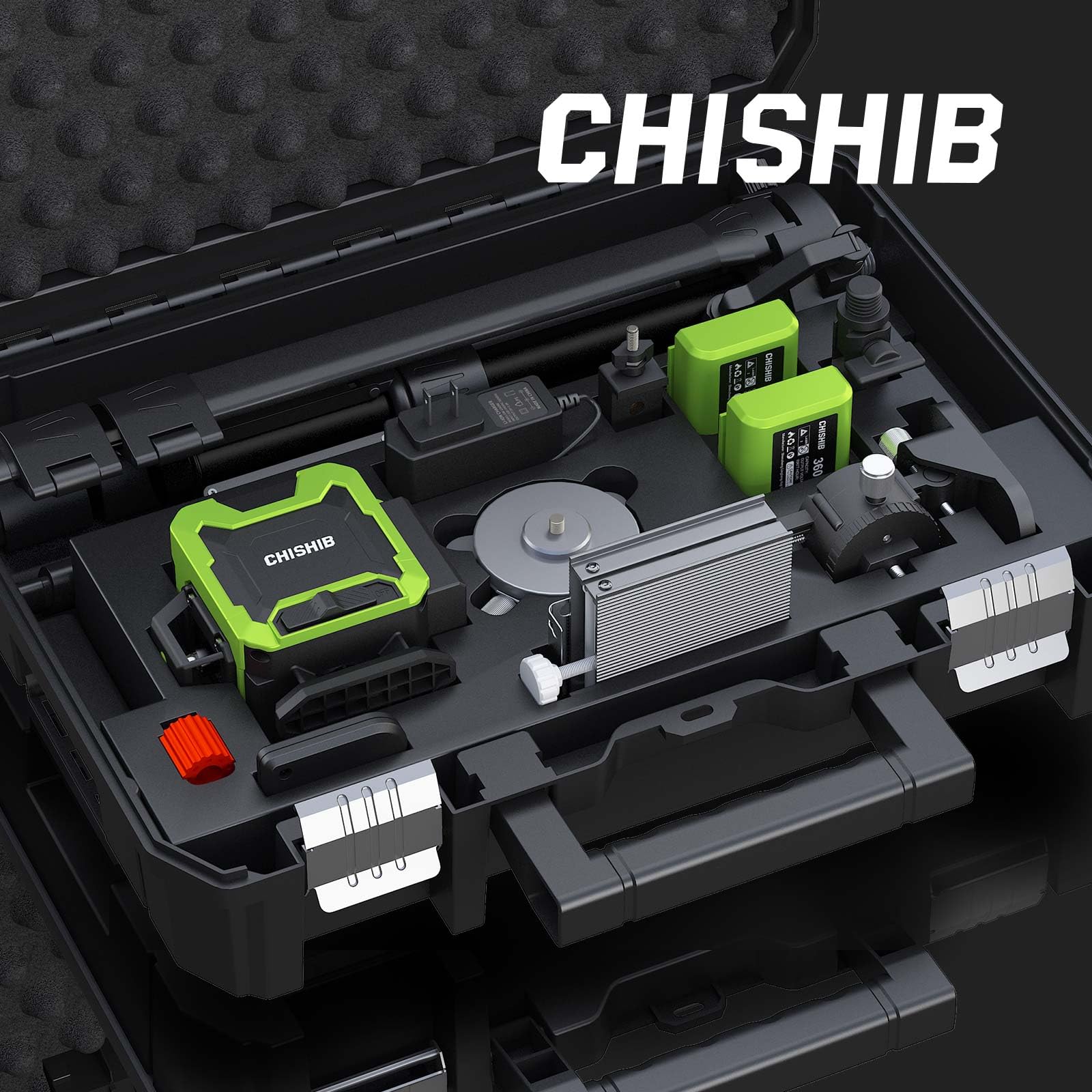 360° Laser Level - Green Cross Line Tool -6