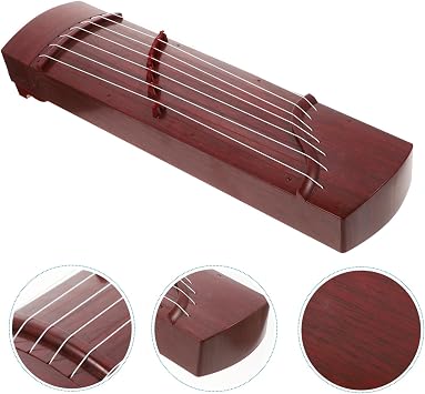 Guzheng Practice Instrument for Beginners Solid String for Chinese Musical Decoration for Music Students and Hobbyists Deep