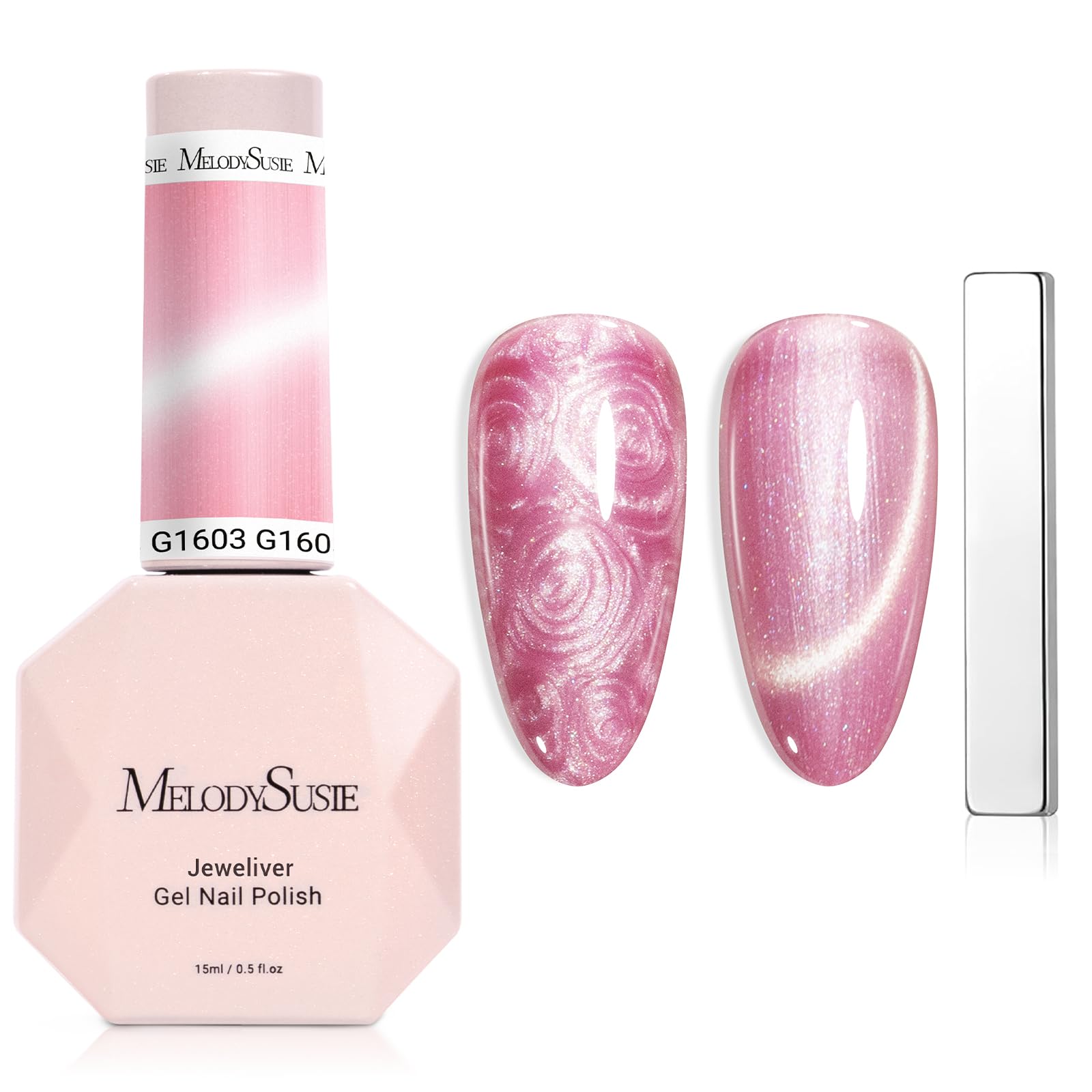 Amazon.com: MelodySusie Pearl Cat Eye Gel Nail Polish, 0.5 Fl Oz