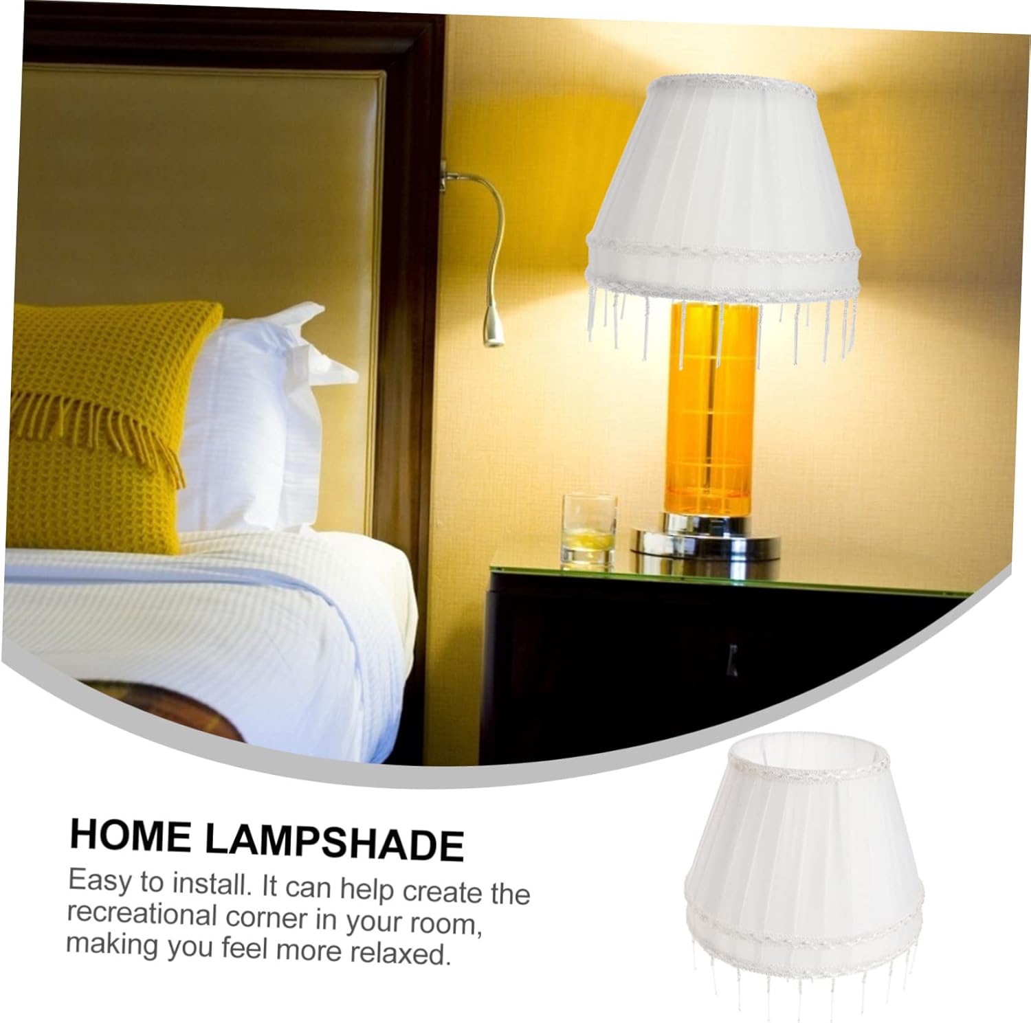 Gadpiparty 1pc Quality Cloth Lampshade Practical European Design for Table Floor Light Decorative Cover Warm Brightness