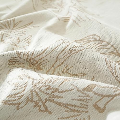 Miniatura 5 de DREAMINGO Fundas de sofá estilo botánico bohemio para sofá modular de 3 cojines, protector de sofá, fundas lavables para mascotas, fundas de café