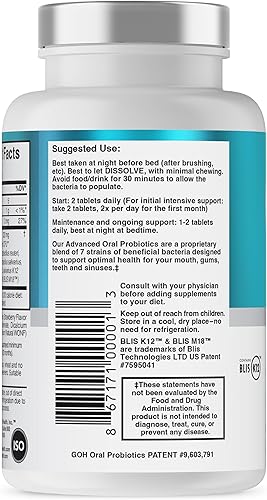 Miniatura 50 de Probióticos orales para niños, probiótico para el cuidado bucal para niños, suplemento de prevención de la caries y tratamiento del mal aliento