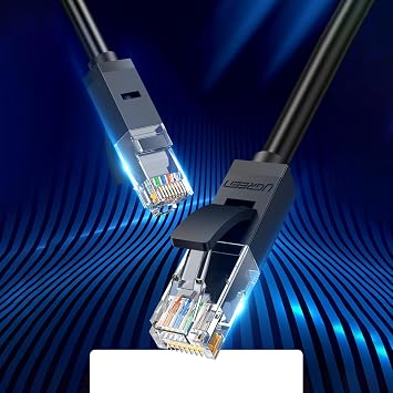 Ugreen CAT6 Ethernet Kablosu, 8 Metre, Siyah