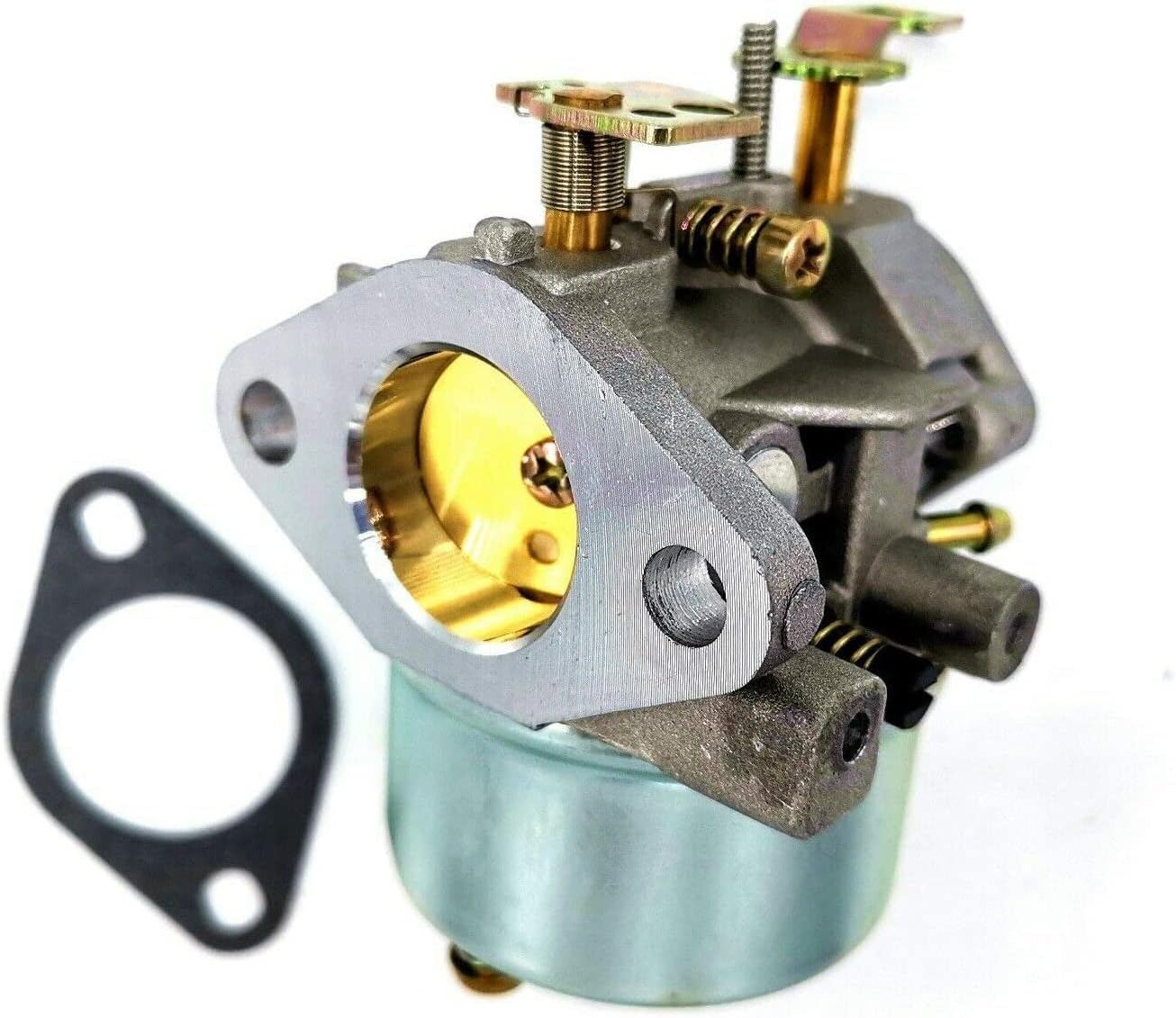 Side view of the carburetor with gasket