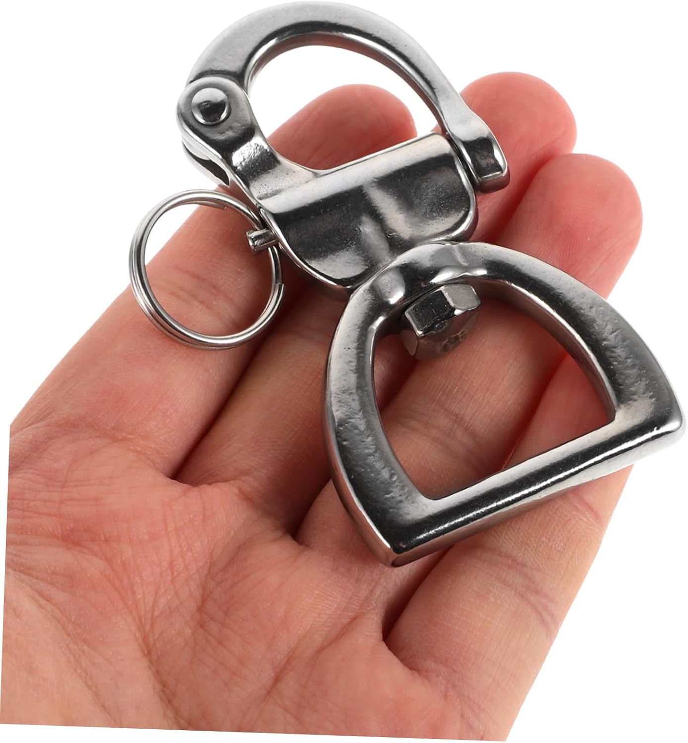 Flexible Deck Buckle Spring Shackle Quick Release Yacht Safety Buckle for Outdoor Use