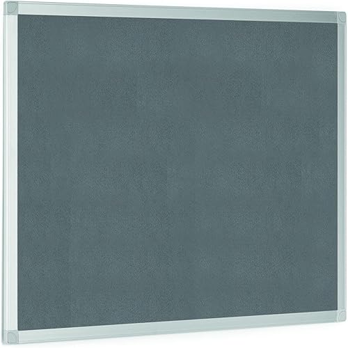 Vista 22 de Mastervision Ayda - Tablón de anuncios para montaje en pared, 18 x 24 pulgadas, fieltro azul, marco de aluminio, para el hogar u oficina