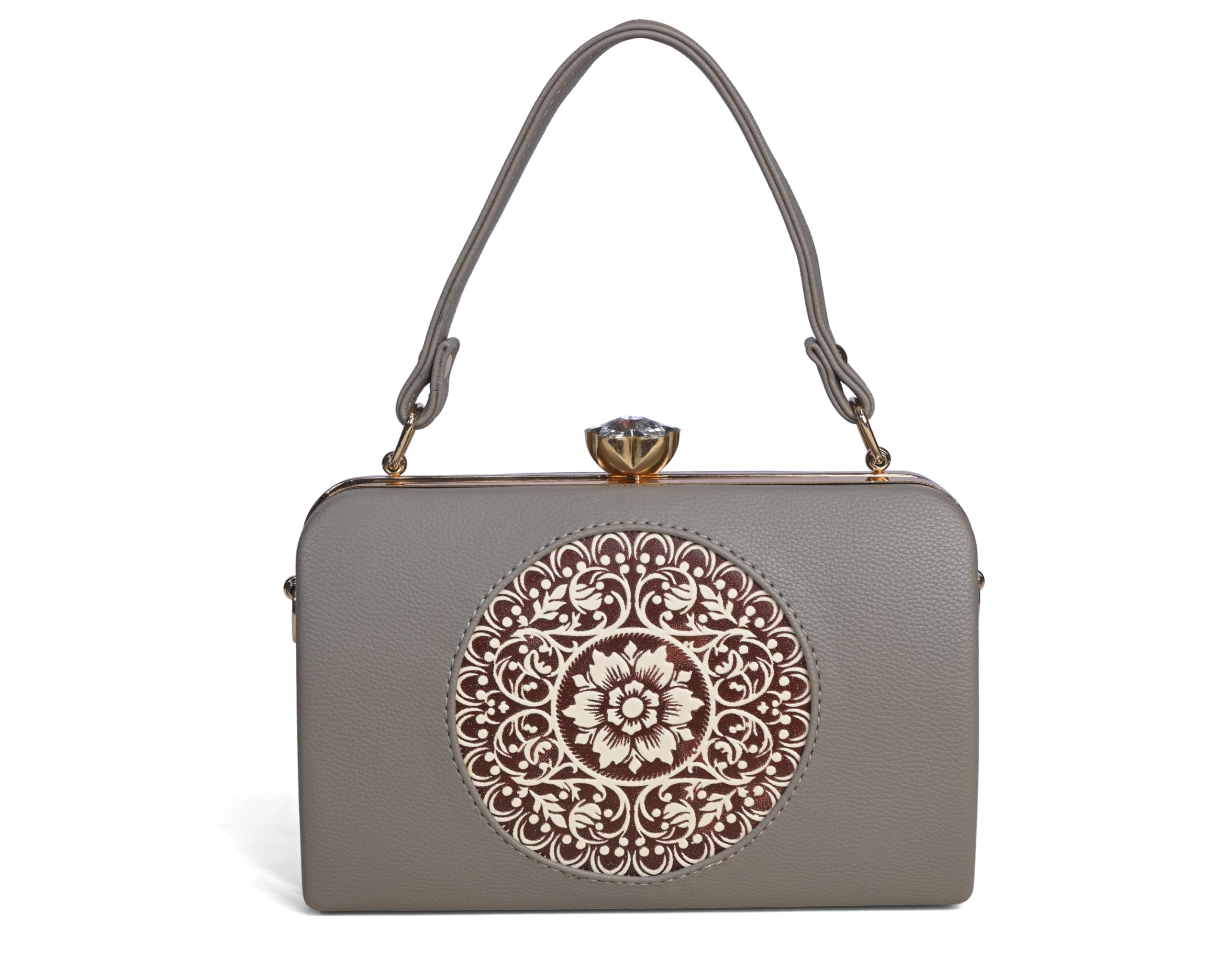 bag in enterprise Elegant Black Floral Handbag with Crystal Clasp Vintage-Inspired Evening Bag for Special Occasions-picture-41