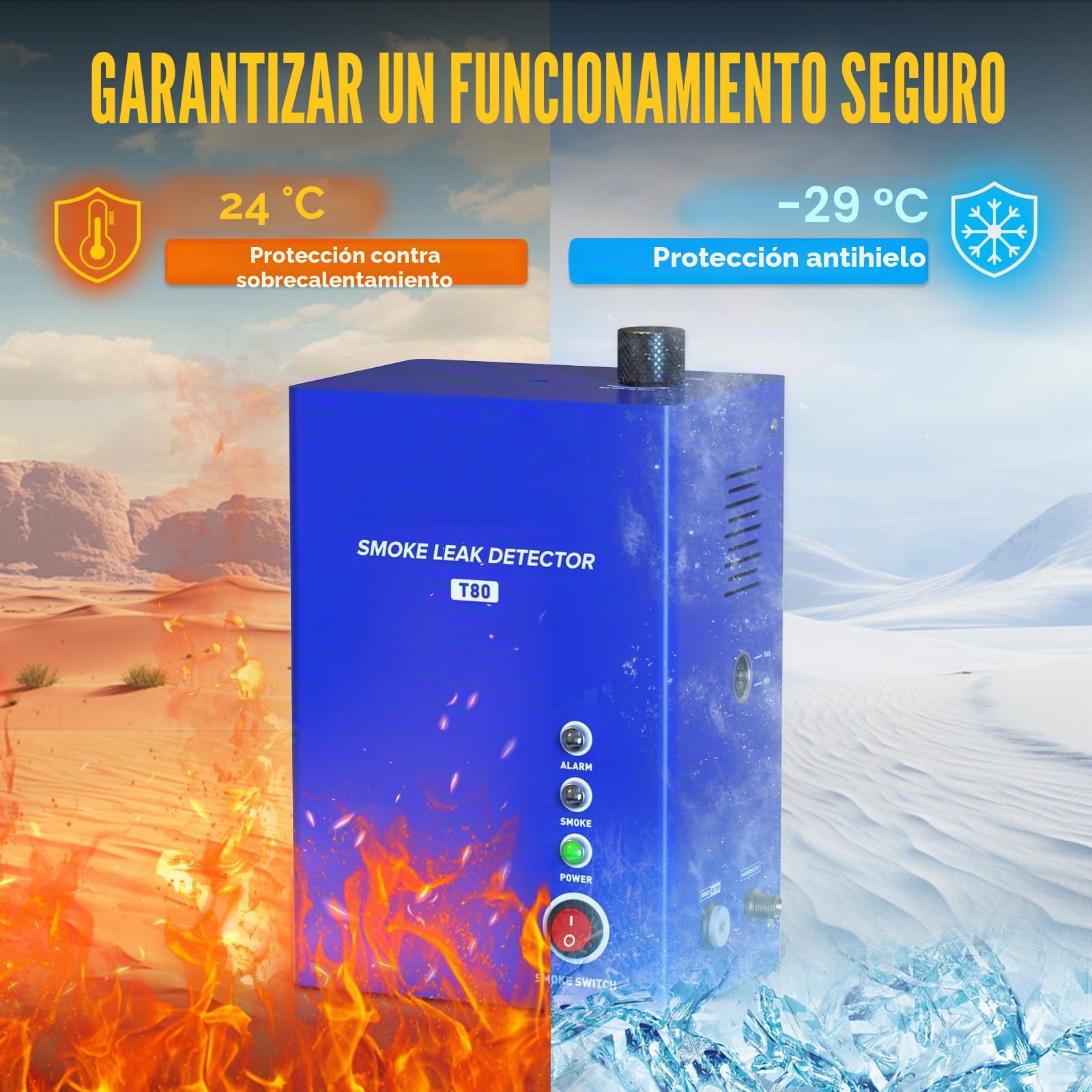Máquina de Humo para Coche con Bomba de Aire integrada, 12 V, EVAP, 12 V, Detector de Fugas de Humo para vehículos, Motocicletas y Barcos