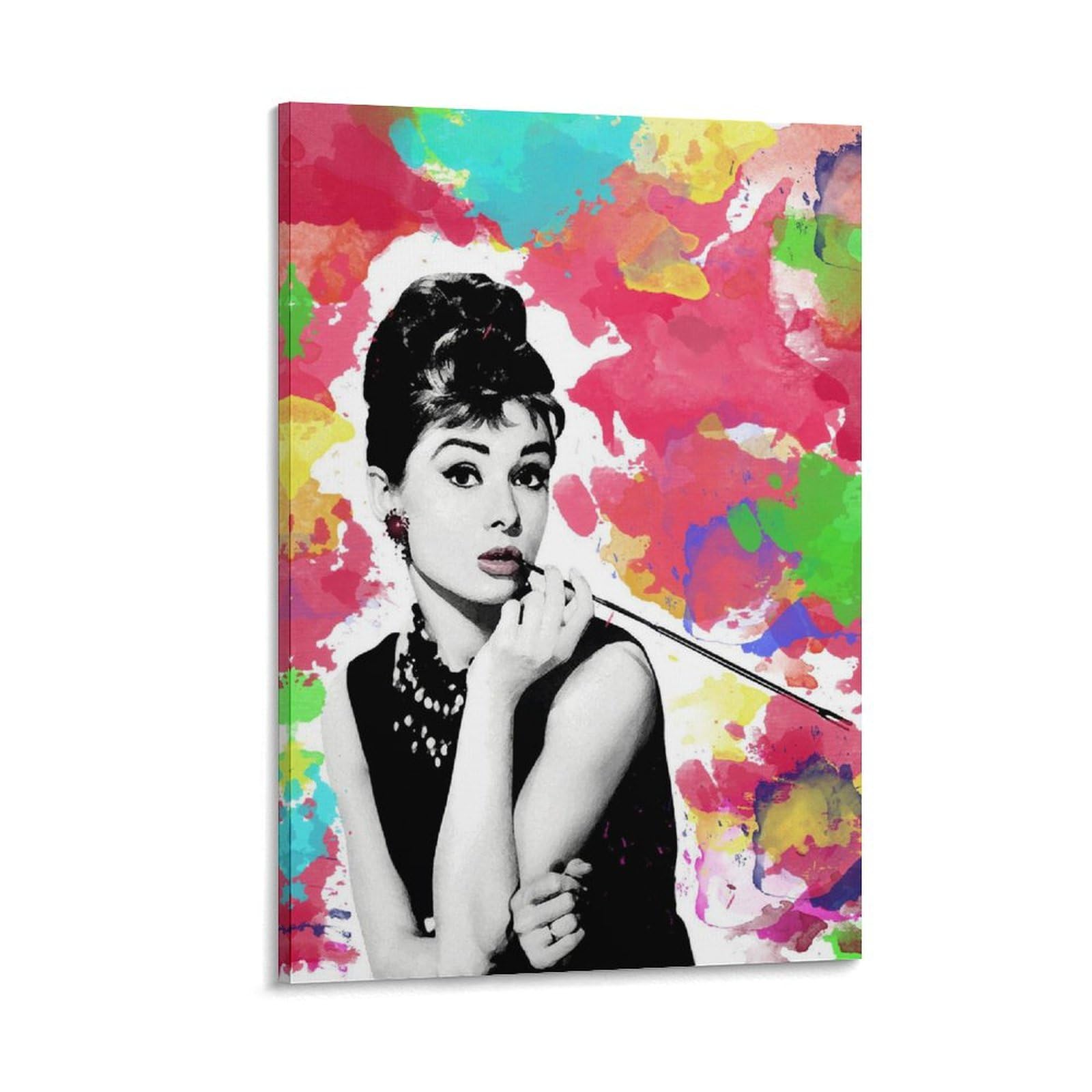 C2036 オードリーヘップバーン Audrey Hepburn キャンバスアート