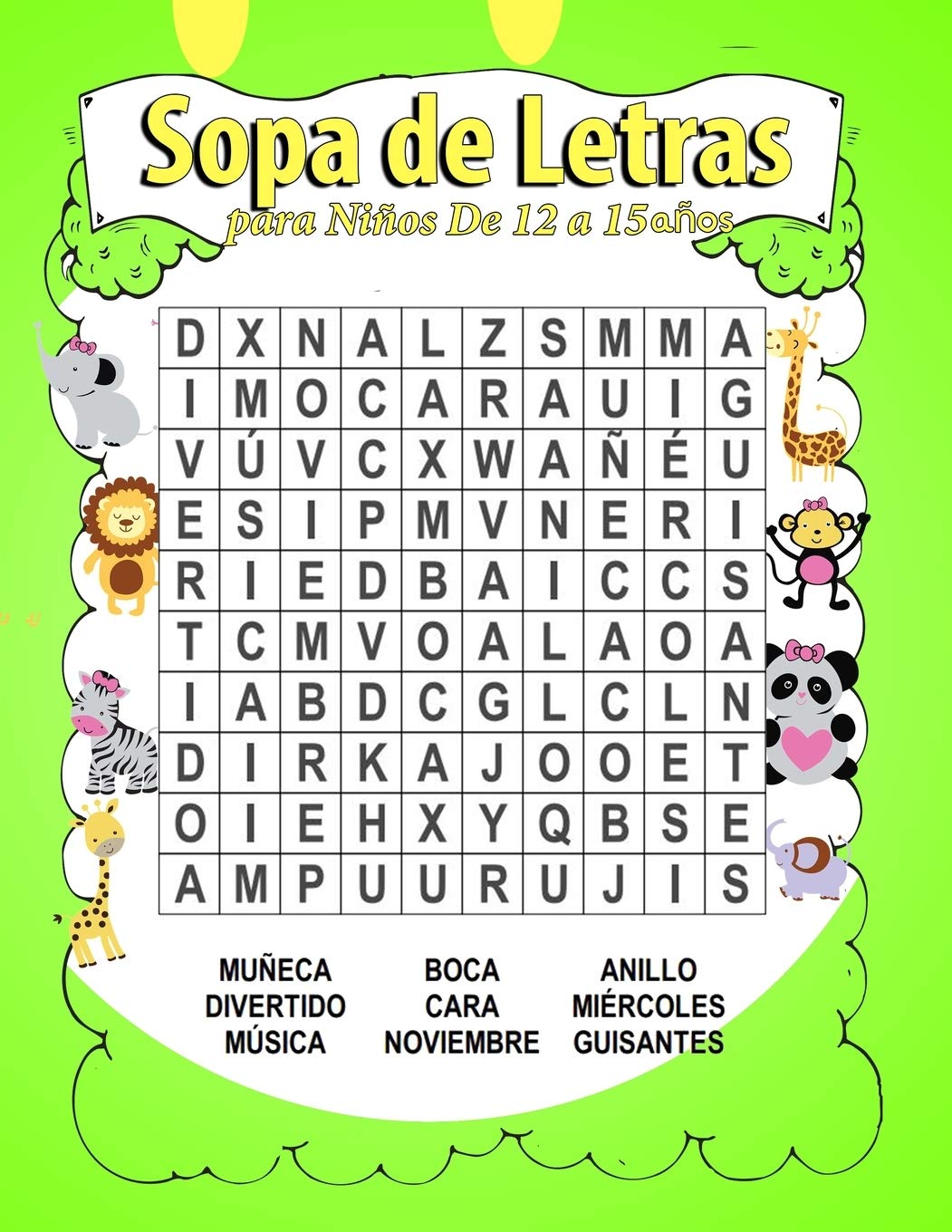 Sopa de Letras para Niños De 12 a 15 años: 12 -15 años Juegos para Aprender Vocabulario Basico