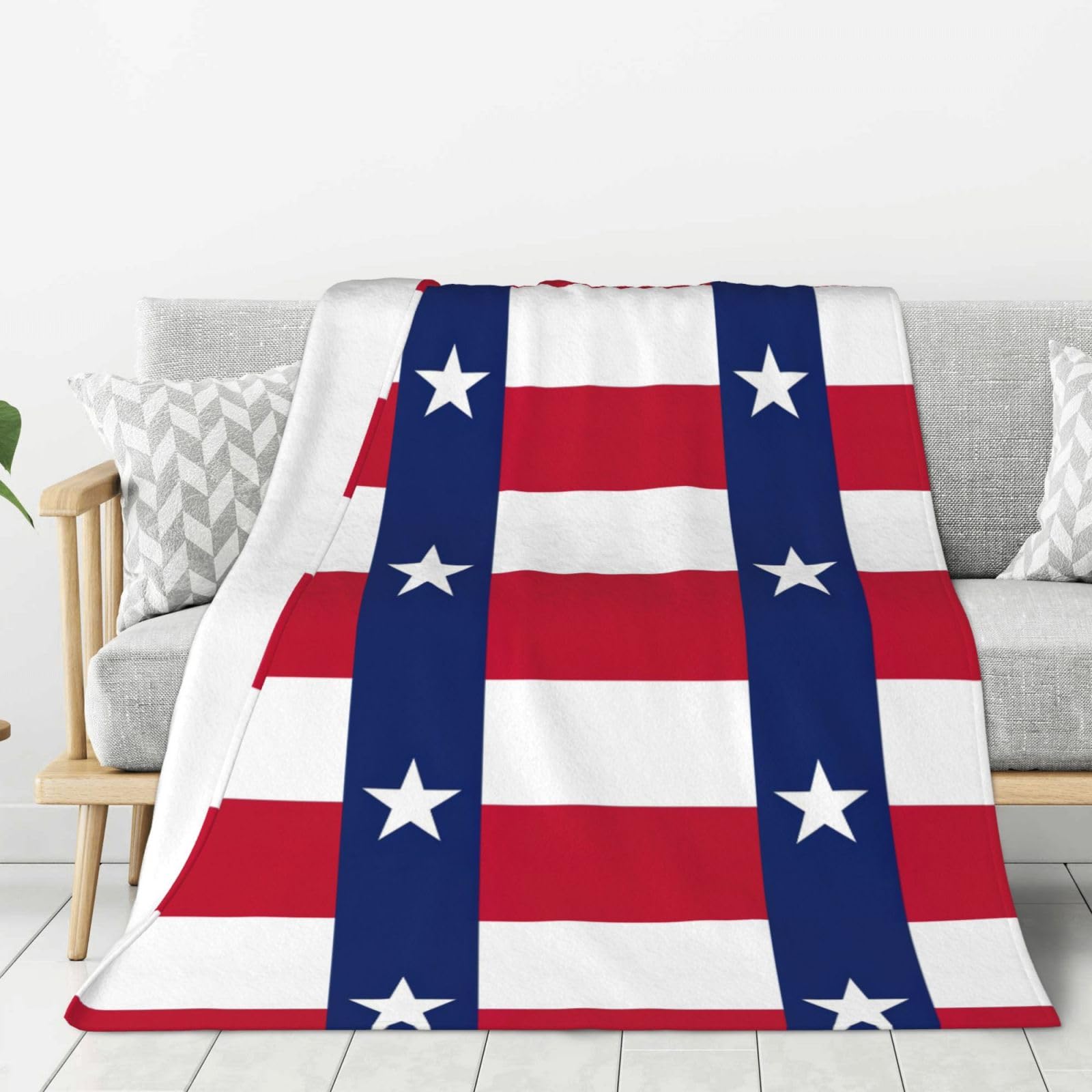 Plaid drapeau du Texas en flanelle chaude couverture idéale pour canapé et camping