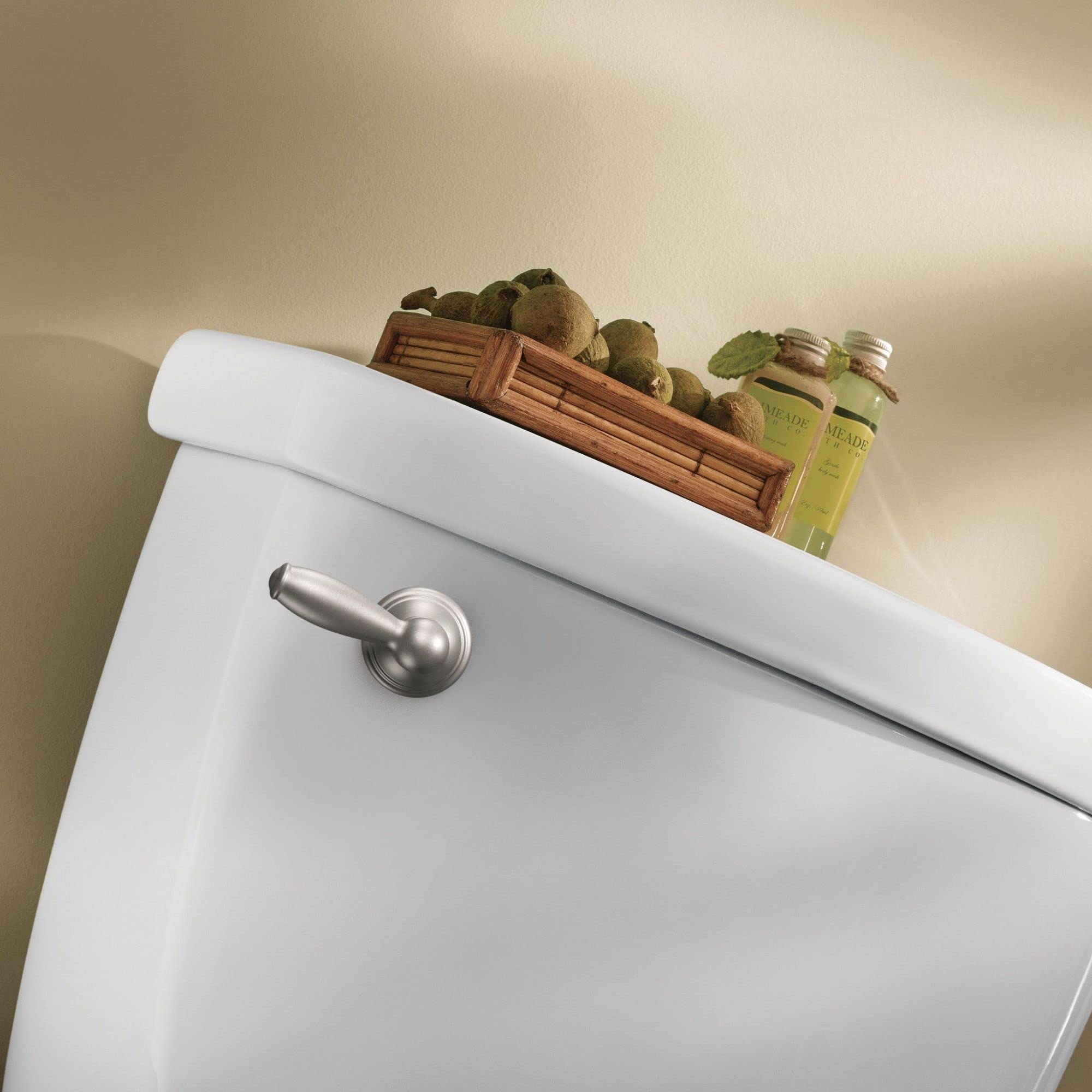 Moen YB2201BN Brantford Decorative Toilet Tank Lever, Brushed Nickel, 4.3 x 2.8 x 6.6 inches - Image 2